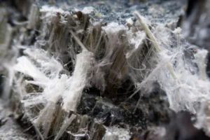 Closeup of Asbestos Fibers.